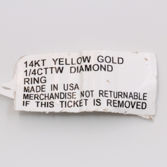 1/4 Carat Solitaire Diamond Gold Engagement Ring - Picture 7 of 7